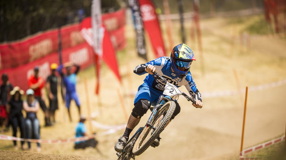 Winner of the Maxxis Flow Motion Cup Thomas Crimmins, photo byTim Bardsley-Smith